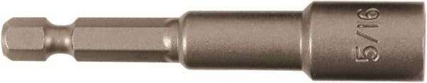 Wiha - 5/16" Magnetic Nutsetter - 1/4" Hex Drive, 2-1/2" OAL - Caliber Tooling