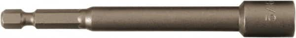 Wiha - 5/16" Magnetic Nutsetter - 1/4" Hex Drive, 4" OAL - Caliber Tooling