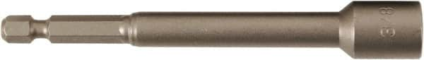 Wiha - 3/8" Magnetic Nutsetter - 1/4" Hex Drive, 4" OAL - Caliber Tooling