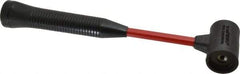 Proto - 1 Lb Head 1-1/2" Face Soft Face Hammer without Faces - 12-1/2" OAL, Fiberglass Handle - Caliber Tooling