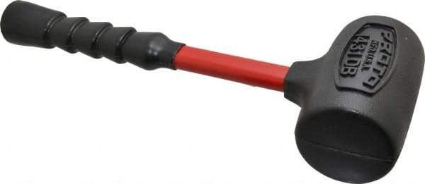 Proto - 64 oz Head 2-5/8" Face Diam Urethane Dead Blow Hammer - 14-3/8" OAL, Fiberglass Handle - Caliber Tooling