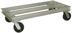 Value Collection - 2,000 Lb Capacity Aluminum Welded Aluminum Dolly - 36" Long x 21" Wide x 11" High, 6" Wheels - Caliber Tooling