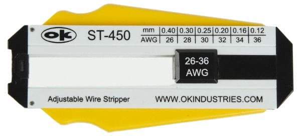 Jonard Tools - 36 to 26 AWG Capacity Precision Wire Stripper - Polycarbonate Handle - Caliber Tooling