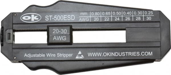 Jonard Tools - 30 to 20 AWG Capacity Precision Wire Stripper - ESD Safe Polycarbonate Handle - Caliber Tooling