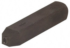 Made in USA - 3/16" Character Size, Q Character, Heavy Duty Individual Steel Stamp - Steel, Letter - Caliber Tooling