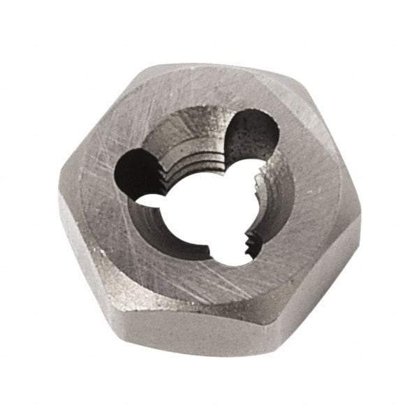 Union Butterfield - 1/2-20 UNF Thread, 1-1/16" Hex, Right Hand Thread, Hex Rethreading Die - Chromium Steel, 1/2" Thick, Series 2025 - Exact Industrial Supply