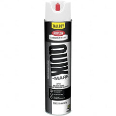 Krylon - 25 fl oz White Marking Paint - 35 to 71 Sq Ft Coverage, Solvent-Based Formula - Caliber Tooling