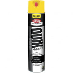 Krylon - 25 fl oz Yellow Marking Paint - 35 to 71 Sq Ft Coverage, Solvent-Based Formula - Caliber Tooling