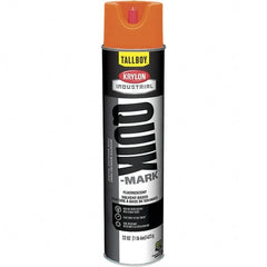 Krylon - 25 fl oz Orange Marking Paint - 35 to 71 Sq Ft Coverage, Solvent-Based Formula - Caliber Tooling