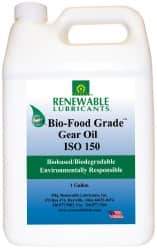 Renewable Lubricants - 1 Gal Bottle, Mineral Gear Oil - 6°F to 250°F, 131 St Viscosity at 40°C, 20 St Viscosity at 100°C, ISO 150 - Caliber Tooling