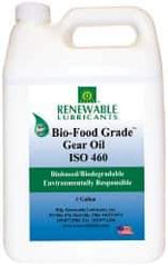 Renewable Lubricants - 1 Gal Bottle, Mineral Gear Oil - 23°F to 250°F, 382 St Viscosity at 40°C, 49 St Viscosity at 100°C, ISO 460 - Caliber Tooling