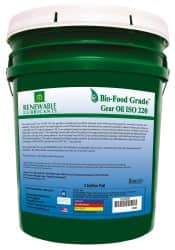 Renewable Lubricants - 5 Gal Pail, Mineral Gear Oil - 10°F to 250°F, 166 St Viscosity at 40°C, 24.1 St Viscosity at 100°C, ISO 220 - Caliber Tooling