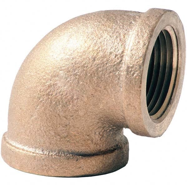 Merit Brass - Brass & Chrome Pipe Fittings Type: 90 Elbow Fitting Size: 2-1/2 - Caliber Tooling