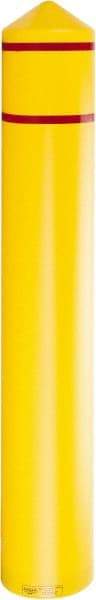 Eagle - 9-3/8" Wide x 9-3/8" Deep x 57" High, 8" Bumper Post Sleeve - Yellow, HDPE, 8 Lb, Smooth Surface - Caliber Tooling