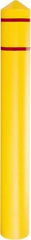 Eagle - 7-3/8" Wide x 7-3/8" Deep x 56" High, 6" Bumper Post Sleeve - Yellow, HDPE, 6 Lb, Smooth Surface - Caliber Tooling