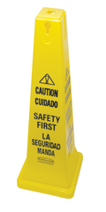 Caution Cone Sign - Yellow - Caliber Tooling