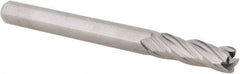 Accupro - 3/16", 4 Flute, Single End, Solid Carbide, 0.03" Corner Radius End Mill - 2" OAL, 30° Helix, Right Hand Flute, 5/8" LOC, Right Hand Cut - Caliber Tooling