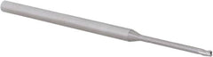 Accupro - 1/16", 3 Flute, Single End, Solid Carbide, 0.015" Corner Radius End Mill - 2-1/2" OAL, 30° Helix, Right Hand Flute, 0.093" LOC, Right Hand Cut, 3/4" Extended Reach - Caliber Tooling