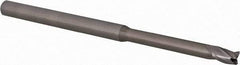 Accupro - 5/32", 3 Flute, Single End, Solid Carbide, 0.015" Corner Radius End Mill - 3" OAL, 30° Helix, Right Hand Flute, 0.234" LOC, Right Hand Cut, 1-1/4" Extended Reach - Caliber Tooling