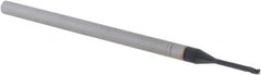 Accupro - 3/64" Diam 3 Flute Solid Carbide 0.01" Corner Radius End Mill - Caliber Tooling