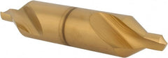 Hertel - #7 Plain Cut 60° Incl Angle High Speed Steel Combo Drill & Countersink - Caliber Tooling