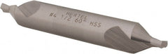 Hertel - #4-1/2 Plain Cut 60° Incl Angle High Speed Steel Combo Drill & Countersink - Caliber Tooling