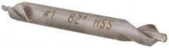 Hertel - #1 Plain Cut 82° Incl Angle High Speed Steel Combo Drill & Countersink - Caliber Tooling