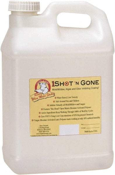 Bare Ground Solutions - 2.5 Gallons of 1 Shot Mold Inhibiting Coating - Moisture activated mold/mildew, algae, fungus prevention coating  It has zero VOC's and uses a low concentration of EPA registered chemicals. - Caliber Tooling