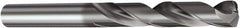 Sandvik Coromant - 9mm 140° Spiral Flute Solid Carbide Screw Machine Drill Bit - TiAlN Finish, Right Hand Cut, 1.8504" Flute Length, 3.5039" OAL, Split Point, Straight Shank - Caliber Tooling