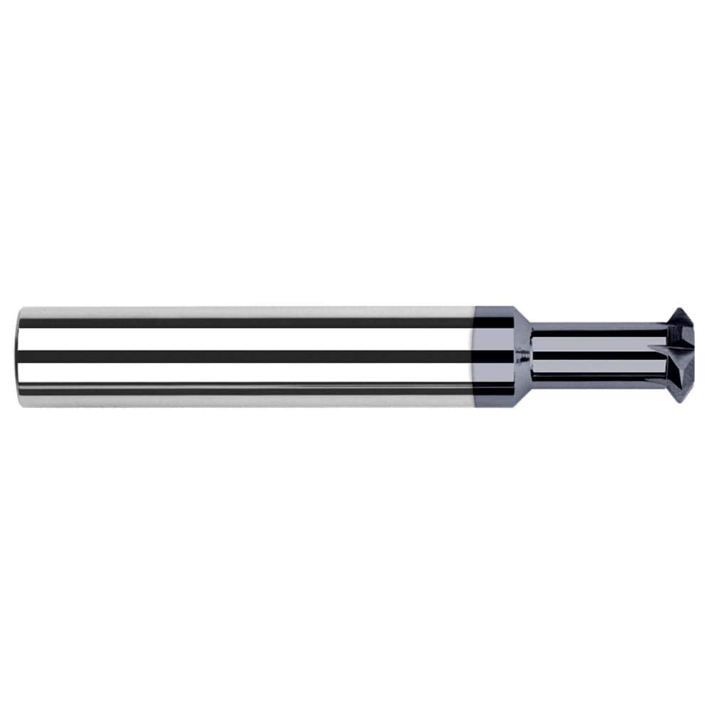 Harvey Tool - 1/8° 1/8" Cut Diam, 0.071" Cut Width, 1/8" Shank, Solid Carbide Double-Angle Cutter - Exact Industrial Supply