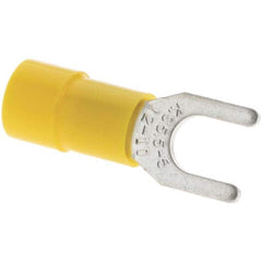 Value Collection - #10 Stud, 12 to 10 AWG Compatible, Partially Insulated, Standard Fork Terminal - Caliber Tooling