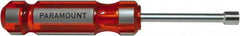 Paramount - 7mm Solid Shaft Nutdriver - Color Coded Handle, 7-1/8" OAL - Caliber Tooling