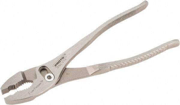 Proto - 8" OAL, 2-3/32" Jaw Length, 1-5/16" Jaw Width, Slip Joint Combination Pliers - 2 Positions, Serrated Jaw, Regular Nose Head, Standard Tool - Caliber Tooling