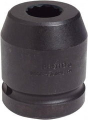 Proto - 1" Drive 1" Standard Impact Socket - 12 Points, 2-17/32" OAL - Caliber Tooling