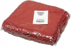 Ability One - Reclaimed Cotton Shop Towel Rag - Low Lint, Red, 13-1/2 x 15-1/2" - Caliber Tooling