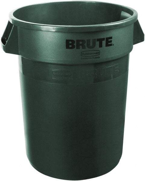 Rubbermaid - 20 Gal Green Round Trash Can - Polyethylene, 22.88" High - Caliber Tooling