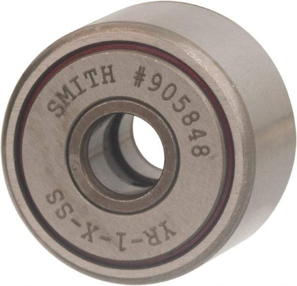 Accurate Bushing - 7/8" Roller Diam x 1/2" Width, Sealed Yoke Cam Follower - Stainless Steel, 0.56" OAL, 1,160 Lb Dynamic Cap - Caliber Tooling