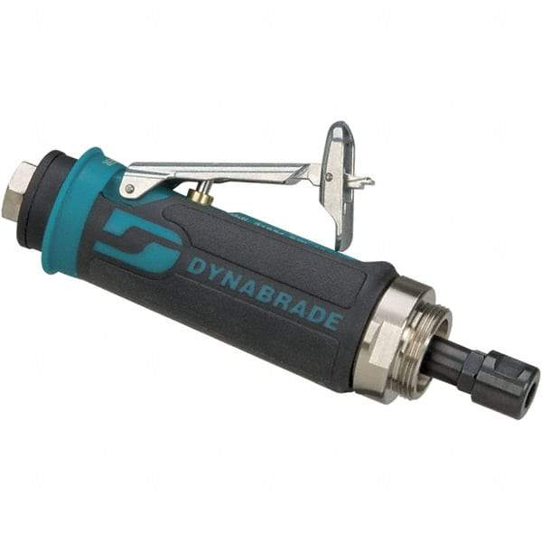 Dynabrade - 1/4 Inch Collet, 0.4 hp, 30,000 RPM Compact Router Motor - 1/4 NPT Inlet, 90 psi Air Pressure, 23 CFM - Caliber Tooling
