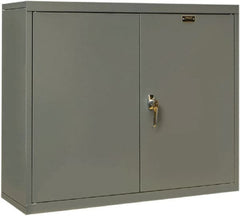 Hallowell - 1 Shelf Wall Storage Cabinet - Steel, 36" Wide x 12" Deep x 30" High, Gray - Caliber Tooling