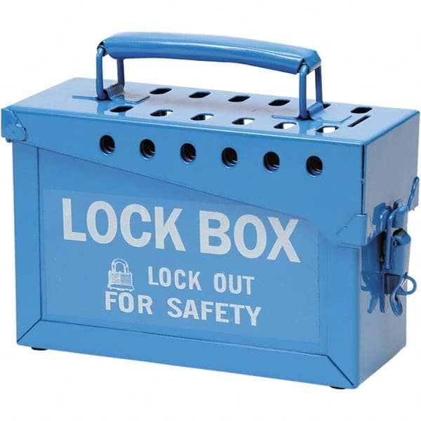 Brady - Group Lockout Boxes Portable or Wall Mount: Portable Maximum Number of Padlocks: 13 - Caliber Tooling