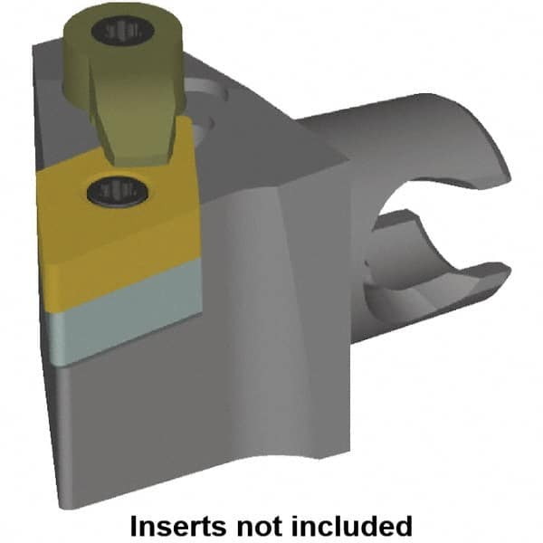 Kennametal - Right Hand Cut, Size KM20, DN.. Insert Compatiblity, Modular Turning & Profiling Cutting Unit Head - 12.5mm Ctr to Cutting Edge, 25mm Head Length, Series KM Mini - Caliber Tooling