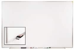 Ghent - 36-1/2" High x 48-1/2" Wide Porcelain on Steel Magnetic Marker Board - Aluminum Frame, 1.88" Deep - Caliber Tooling