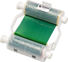 Brady - 4.33" Wide x 2,400" Long, Green Resin Ribbon Printer Ribbon - For BBP30 Label Printer, BBP33 Label Printer, BBP35 Multicolor Sign & Label Printer, BBP37 Color & Cut Sign & Label Printer, BradyPrinter S3100, BBP31 Sign & Label Printer - Caliber Tooling