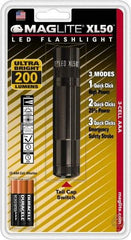 Mag-Lite - LED Bulb, 200 Lumens, Industrial/Tactical Flashlight - Black Aluminum Body, 3 AAA Alkaline Batteries Included - Caliber Tooling