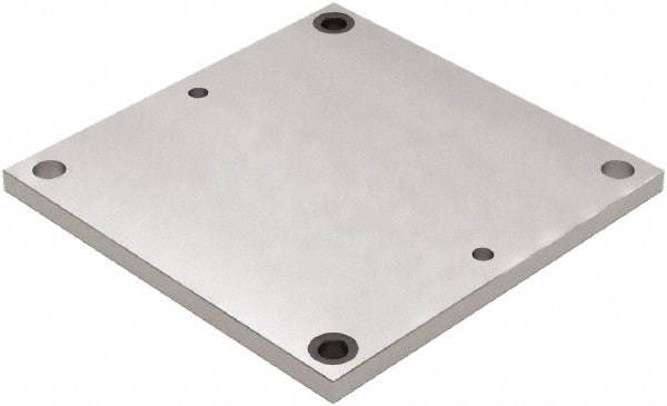 Jergens - 16" Long x 16" Wide Steel Fixture Plate - 3/4" Plate Thickness - Caliber Tooling