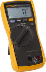 Fluke - 113, CAT IV, 600 VAC/VDC, Digital True RMS Auto Ranging Manual Ranging Multimeter - 60,000 Ohm, Measures Voltage, Resistance - Caliber Tooling