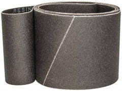 Made in USA - 4" Wide x 106" OAL, 80 Grit, Silicon Carbide Abrasive Belt - Silicon Carbide, Medium, Coated, X/Y Weighted Cloth Backing, Wet/Dry, Series S181 - Caliber Tooling