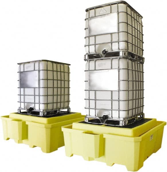 Enpac - IBC Sumps, Platforms & Decks Type: IBC Pallet w/Drain Number of Totes: 2 - Caliber Tooling