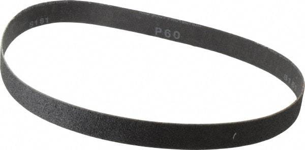 Made in USA - 1" Wide x 30" OAL, 60 Grit, Silicon Carbide Abrasive Belt - Silicon Carbide, Medium, Coated, X/Y Weighted Cloth Backing, Wet/Dry, Series S181 - Caliber Tooling