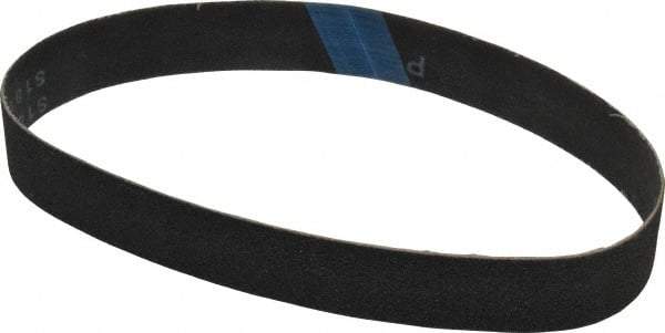 Made in USA - 1-1/8" Wide x 21" OAL, 80 Grit, Silicon Carbide Abrasive Belt - Silicon Carbide, Medium, Coated, X/Y Weighted Cloth Backing, Wet/Dry, Series S181 - Caliber Tooling